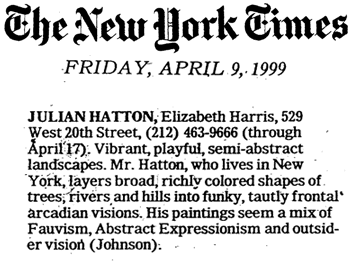 New York Times review, 1999