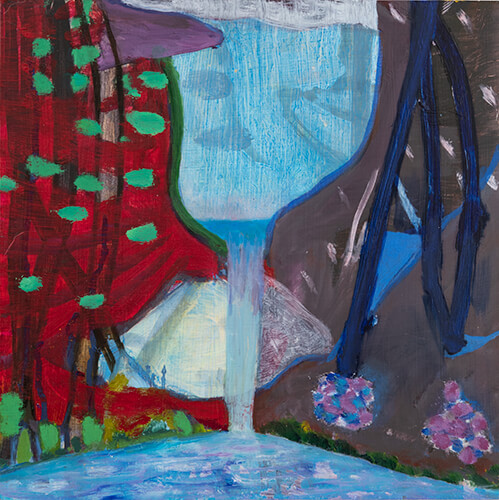 painting Underbrush by Julian Hatton